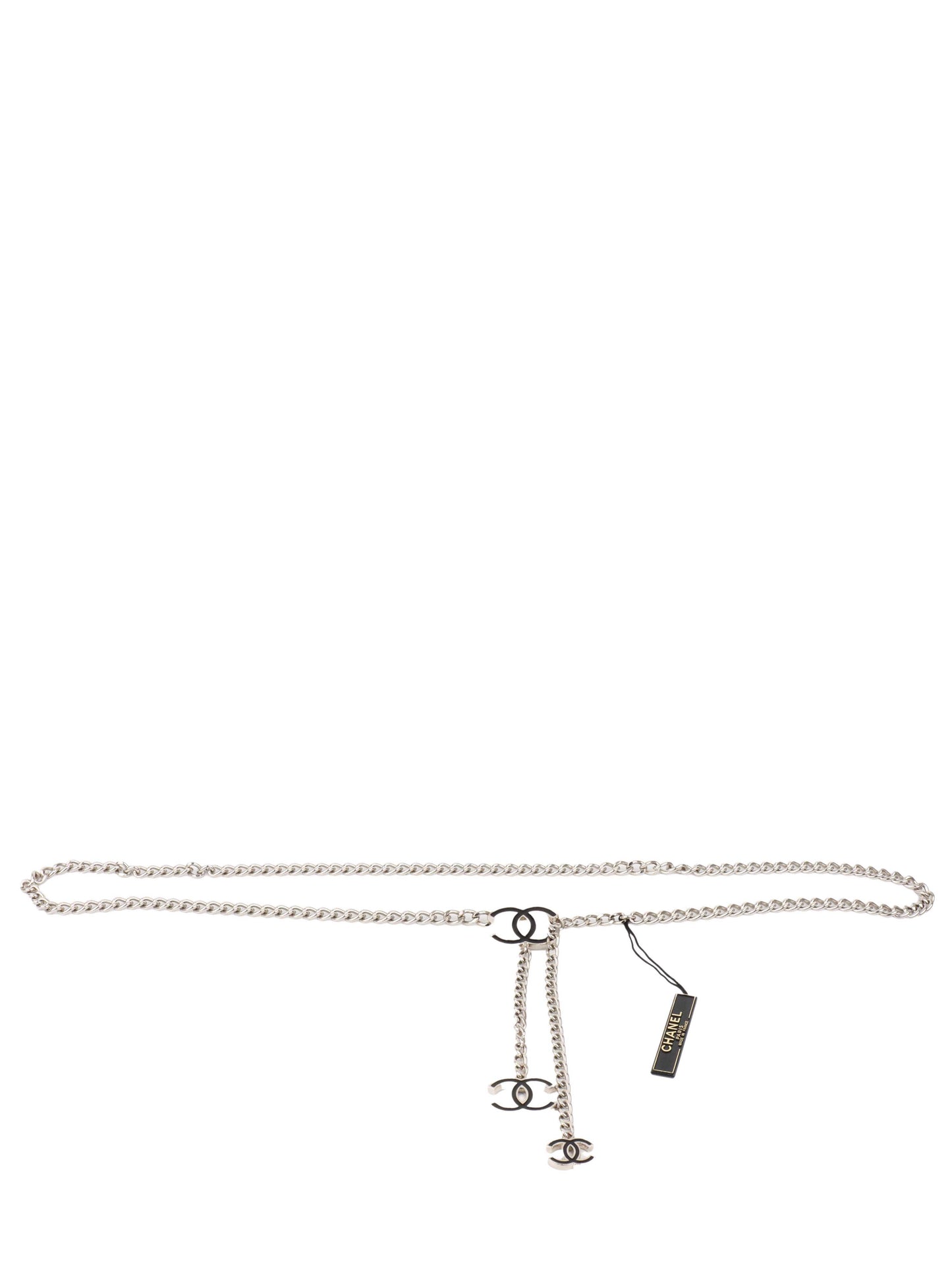 Chanel Silver Chain Belt.