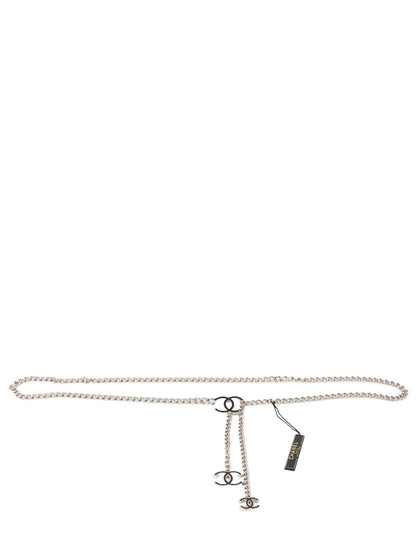 Chanel Silver Chain Belt.