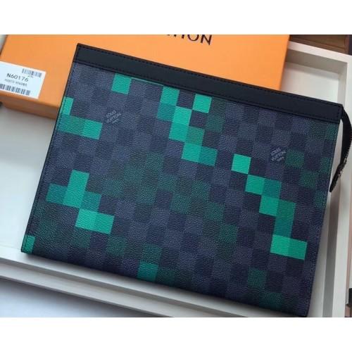 Louis Vuitton Pochette Voyage MM Pixel Monogram Green