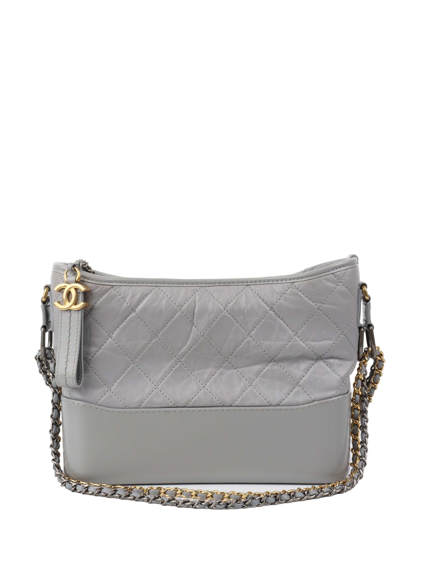 Chanel Medium Light Grey Gabrielle Bag.