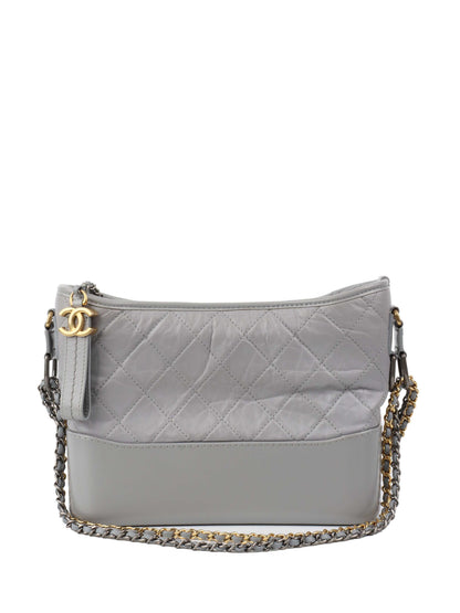 Chanel Medium Light Grey Gabrielle Bag.