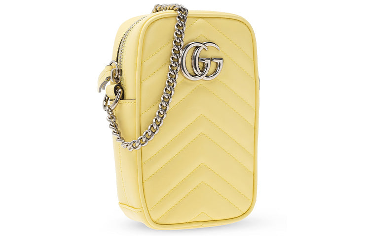 (WMNS) Gucci GG Marmont Shoulder Bag Yellow 598597-DTDCP-7412