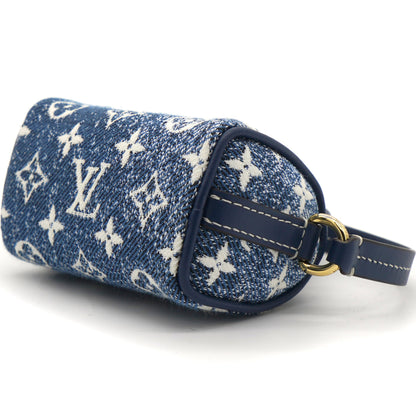 Louis-vuitton Micro Speedy Denim Bag Charm