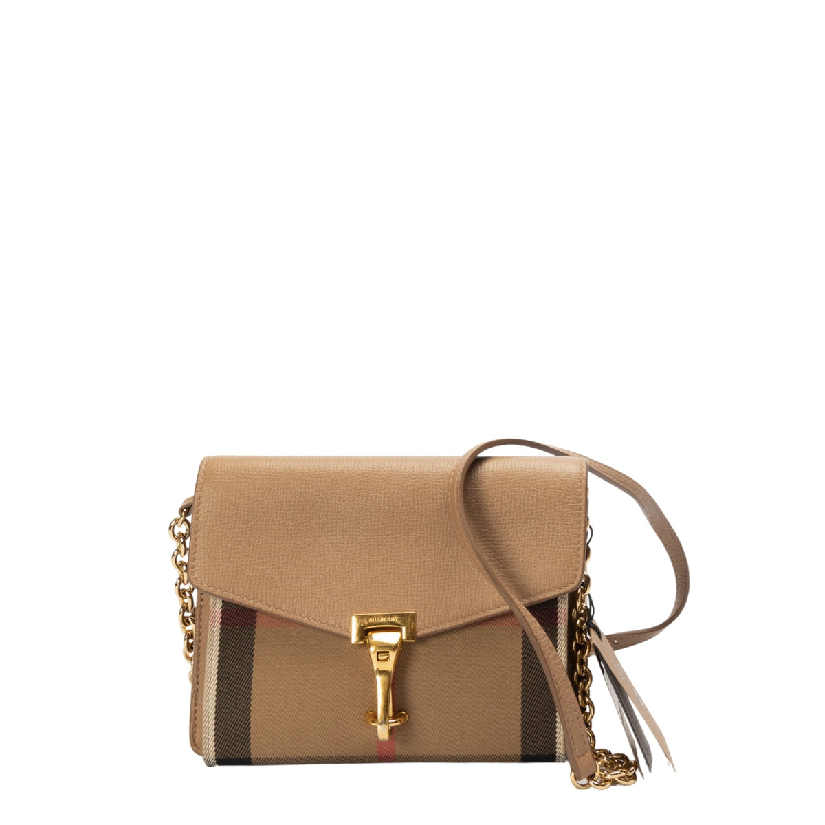 Burberry Brown House Check Macken Crossbody Bag