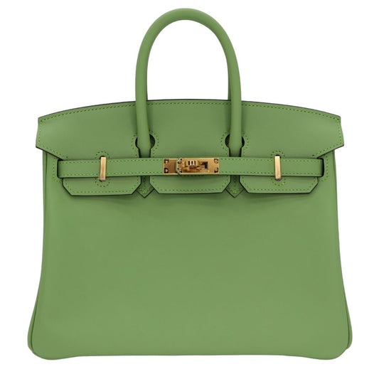 Hermès 25cm Birkin Vert Criquet Swift Leather Gold Hardware