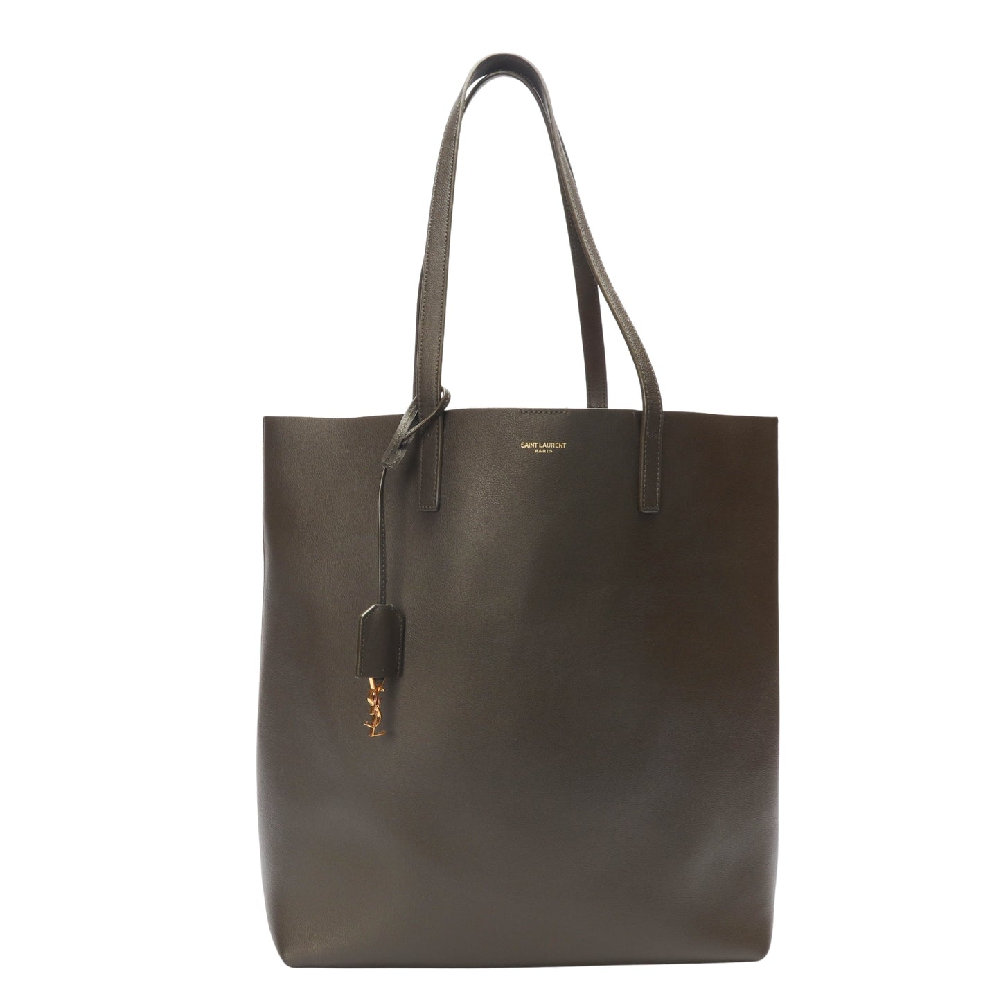 Yves Saint Laurent Olive Shopping Tote Bag