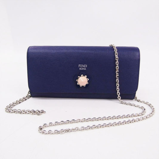 Fendi Purple Leather Chain Wallet (SHA27549)