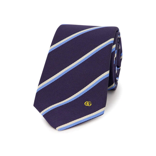 Gucci Navy Blue Silk Tie