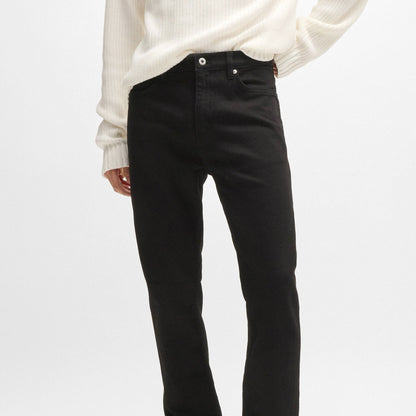 Slim-Fit Jeans In Black Stretch Denim