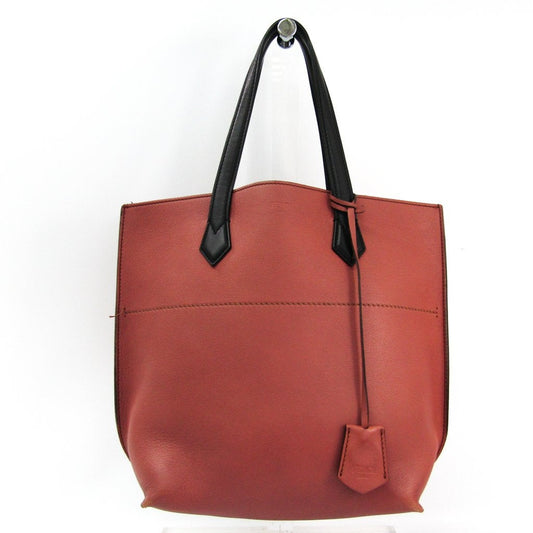 Fendi Red Leather All In Shopping Tote Bag (SHA-16729)