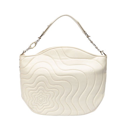 Mont Blanc White Starisma Alcina Hobo Bag