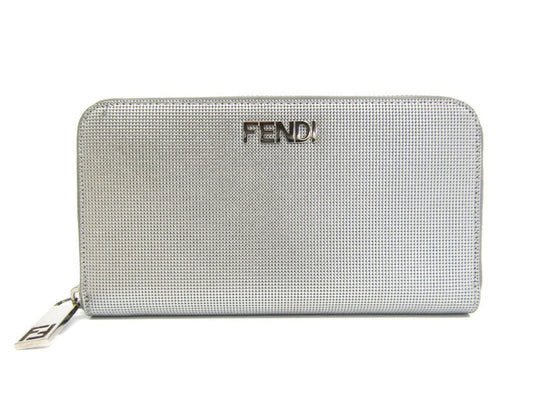 Fendi Metallic Zip Around Wallet (SHA-11614)