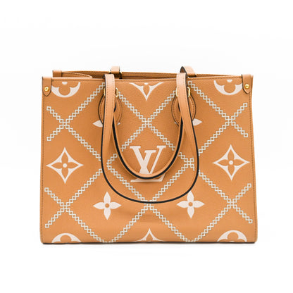 Louis Vuitton OnTheGo Monogram Empreinte Giant Broderies MM Tote Bag