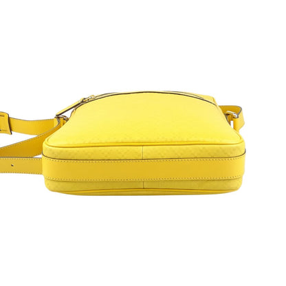 Gucci Yellow Diamante Zipped Messenger Bag