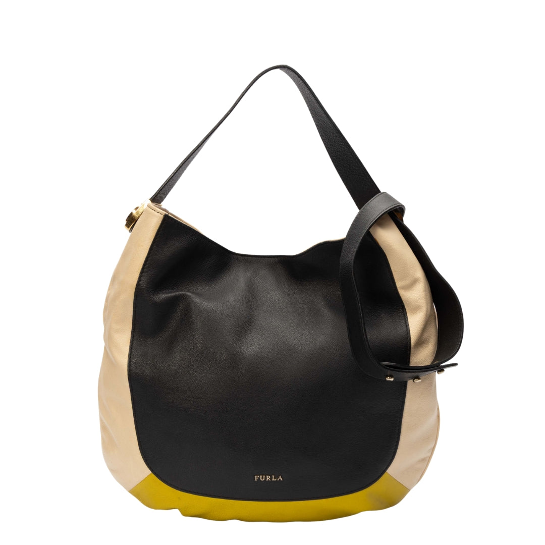 Furla Luna Multi-Panel Hobo Messenger Bag