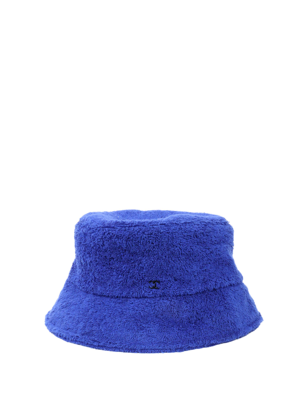 Chanel Blue Cotton Bucket Hat.