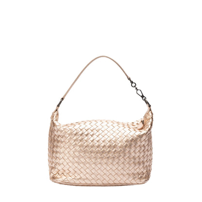 Bottega Veneta Intrecciato Metallic Hobo Bag