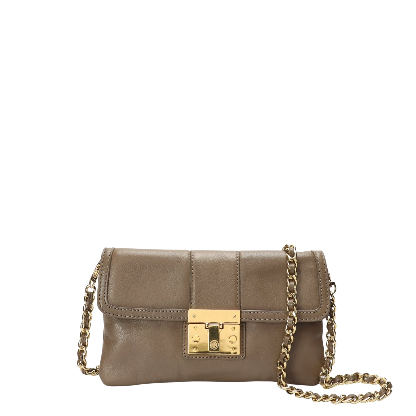 Tory Burch Beige Leather Crossbody Bag