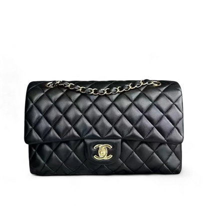 Chanel Classic Flap Medium - Quilted Lambskin Black Golden Hardware