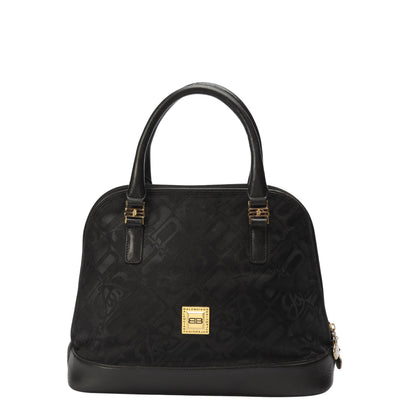 Balenciaga Black Dome Satchel