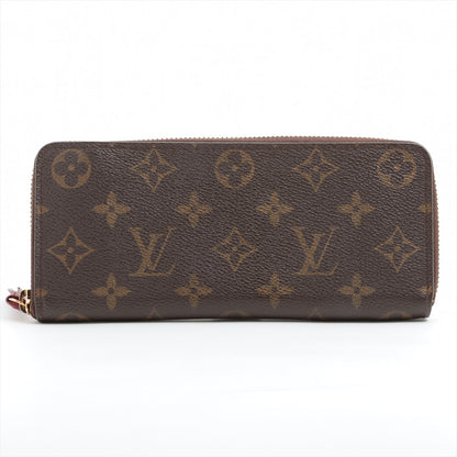 Louis Vuitton Monogram Clemence Long Wallet Fuschia