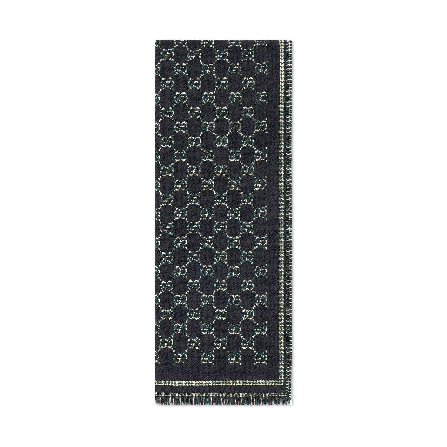 Gucci Gg Wool Jacquard Scarf