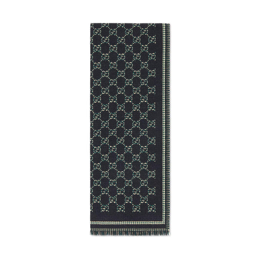 Gucci Gg Wool Jacquard Scarf