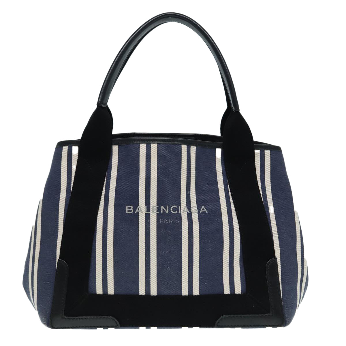 Balenciaga Navy Cabas Handbag