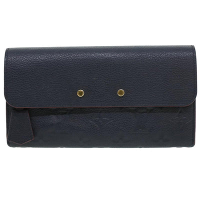 Louis Vuitton Navy Leather Pont Neuf wallet accessories