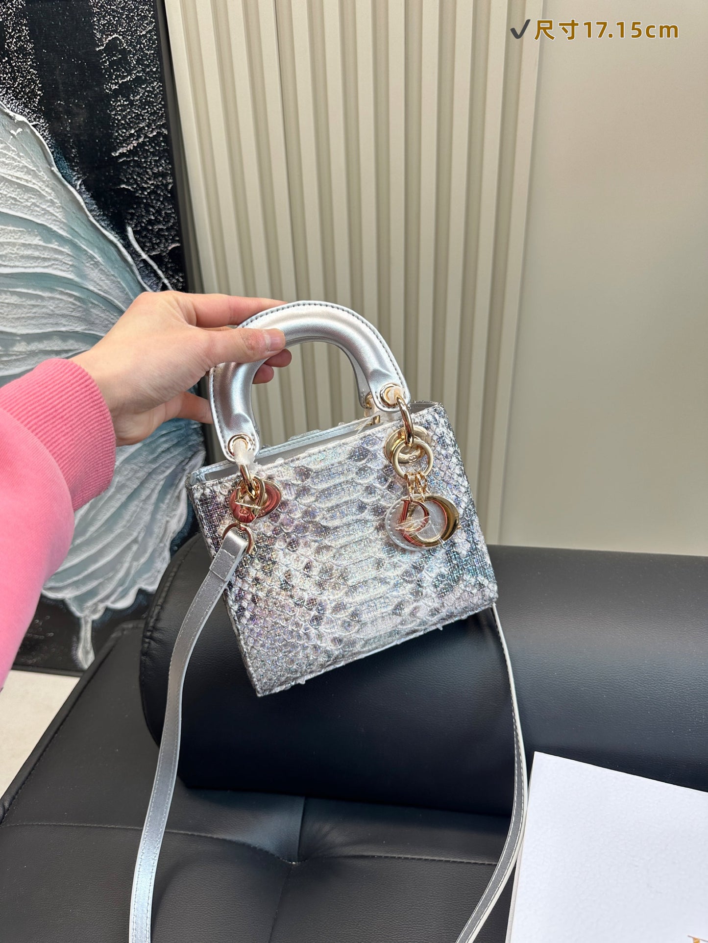 DR531 Mini Lady Dior Bag / 6.5x6x3inches