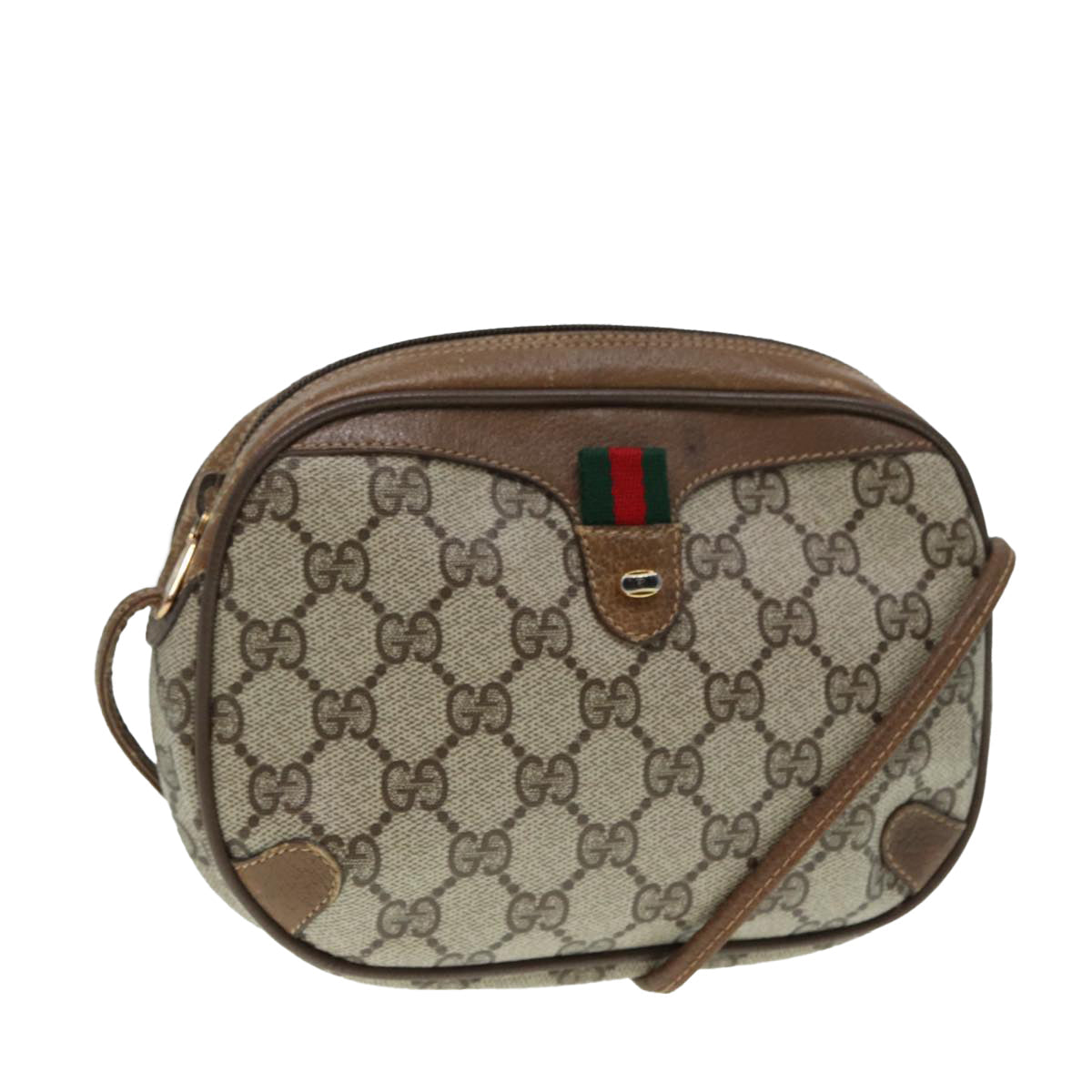 Gucci Gg Supreme Beige Canvas Shoulder Bag ()