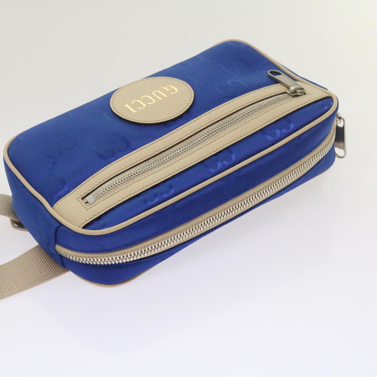 Gucci Gg Canvas Blue Canvas Shoulder Bag