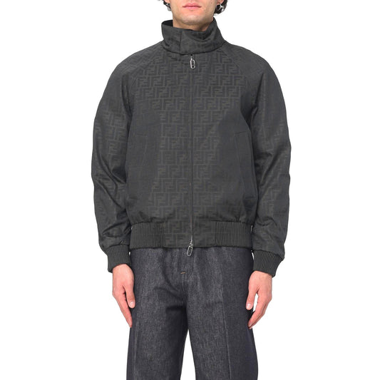 Fendi Fendi Men Embroidered Polyester Blend Bomber Jacket