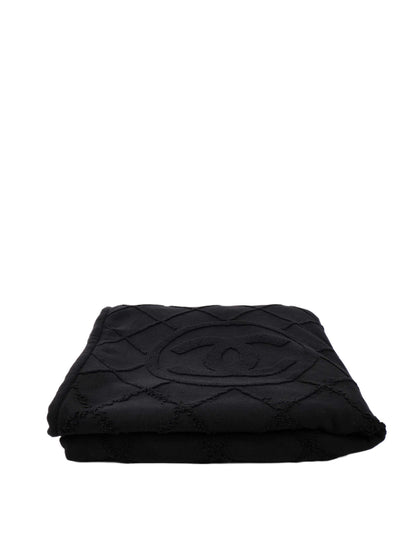 Chanel Black Beach Towel.