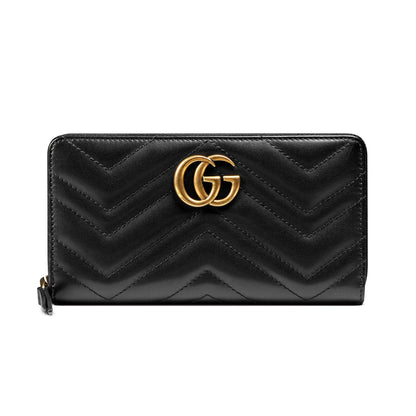 Gucci Gg Marmont Zip Around Wallet
