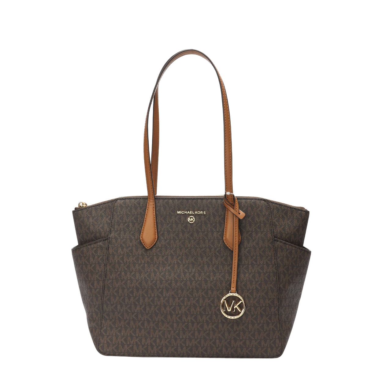Michael Kors Marilyn Medium Brown Logo Tote