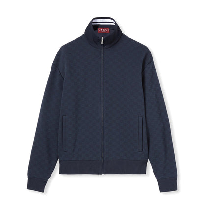Gucci Gg Technical Jersey Zip Jacket