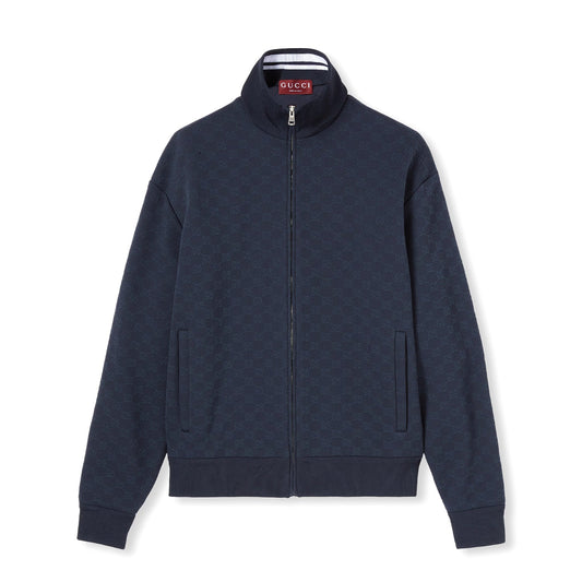 Gucci Gg Technical Jersey Zip Jacket