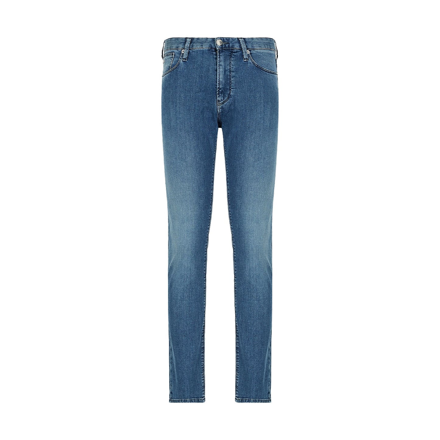 J75 Slim-Fit, Stone-Washed Denim Jeans With Fleece Lining