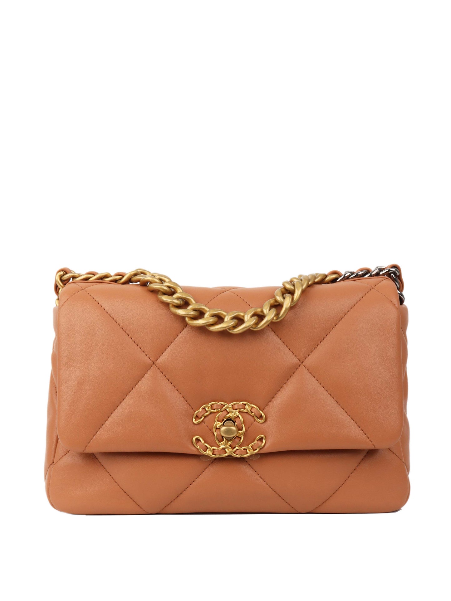 Chanel Small Caramel 19 Bag.