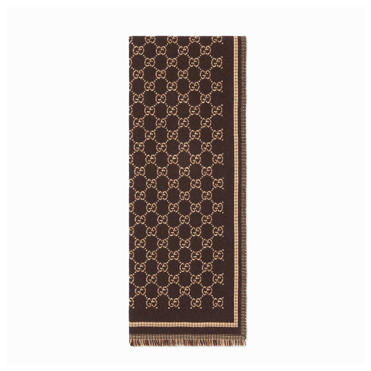 Gucci Gg Wool Jacquard Scarf