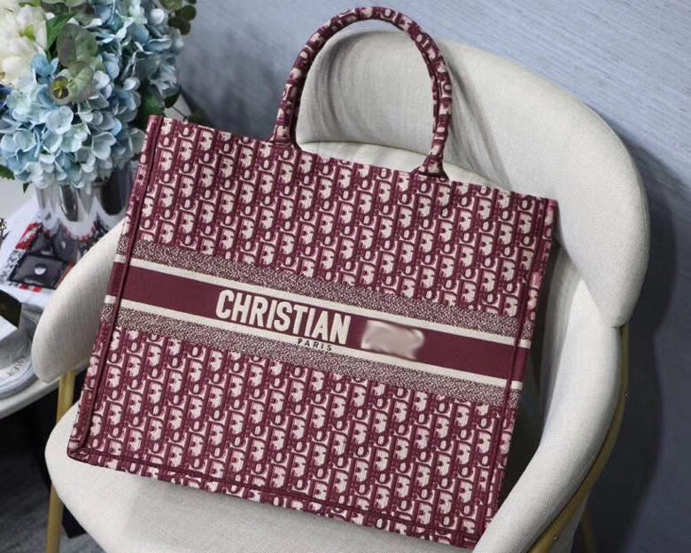 DR026 Book Tote Bag / HIGHEST QUALITY VERSION  S:14.4x11x6.9inch  L:16.3x13.8x7.1inch