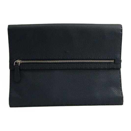 Fendi Navy Selleria Clutch Bag  (SHA-11900)