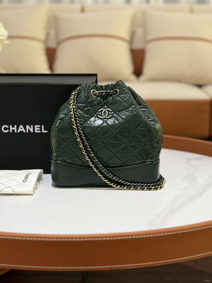 CHANEL GABRIELLE BACKPACK DARK GREEN PM