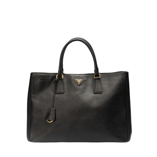 Prada Black Saffiano Lux Leather Medium Tote