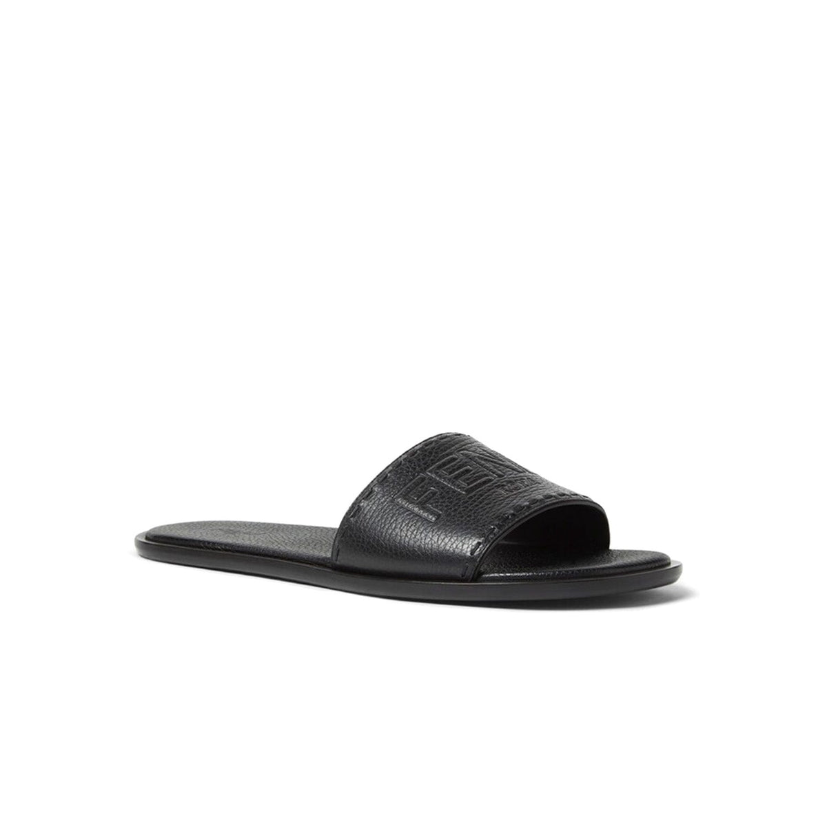 Fendi Roma Leather Slides