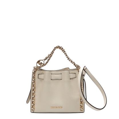Michael Kors Mina Cream Chain Convertible Crossbody Bag