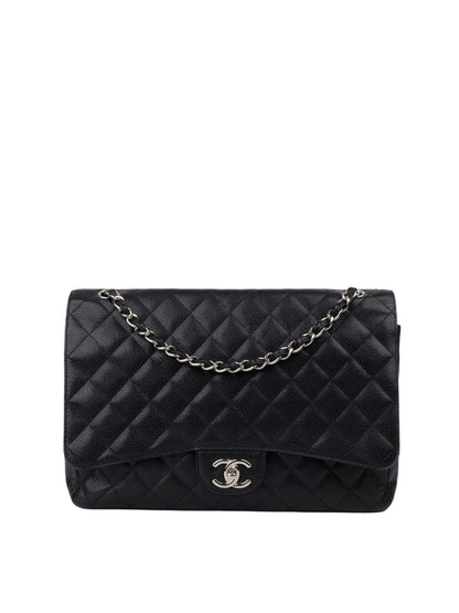 Chanel Maxi Double Flap Bag with SHW.