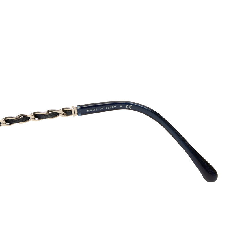 Chanel Cocomark un Glasses Blue Silver  Lady Chanel