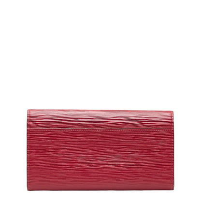 Louis Vuitton Epic Portfolio Sarah Long Wallet M60580 Fushai Pink Leather  Louis Vuitton